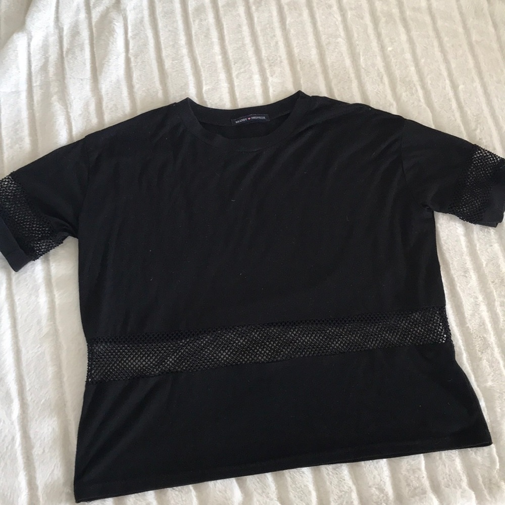 black mesh panel top
